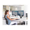 Fellowes arm for 2 monitors -  Platinum black | Fellowes