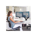 Fellowes arm for 2 monitors -  Platinum black | Fellowes
