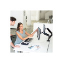 Fellowes arm for 2 monitors -  Platinum black | Fellowes