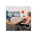 Fellowes arm for 2 monitors -  Platinum black | Fellowes