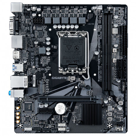 Gigabyte H610M S2H V2 1.0 emaplaat Intel protsessoriperele LGA1700 protsessoripesa DDR5 DIMM M.2, SA