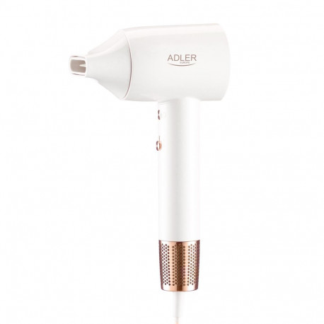 Adler föön | SUPERSPEED AD 2272 | 1800 W | Temperatuuriseadete arv 3 | Ioonfunktsioon | Valge