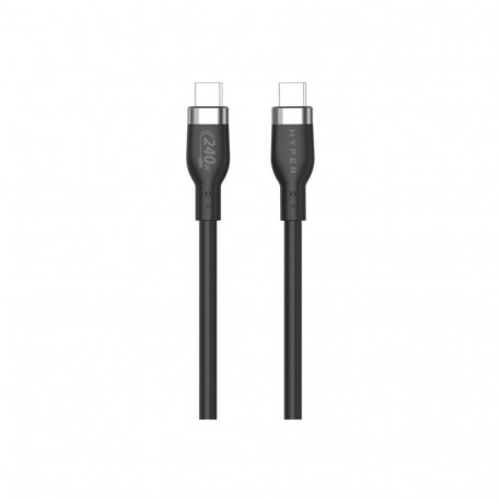 Hyper 1M silikoon 240W USB-C laadimiskaabel USB-C–USB-C