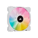 Corsair | 140mm White PWM Fan, Dual Fan Kit with Lighting Node CORE | iCUE SP140 RGB ELITE Performan
