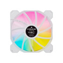Corsair | 140mm White PWM Fan, Dual Fan Kit with Lighting Node CORE | iCUE SP140 RGB ELITE Performan