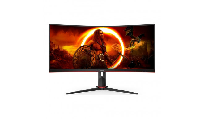 AOC CU34G2XP/BK 34-tolline VA 21:9 180 Hz 1 ms 3440 x 1440 pikslit 2 HDMI-pordiga must mängimonitor
