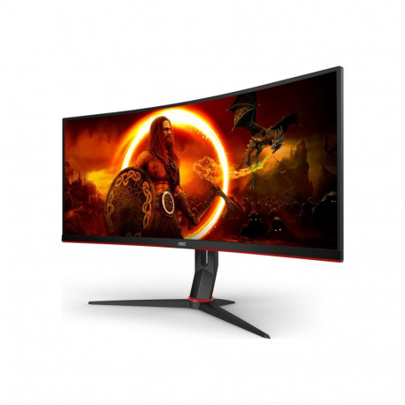 AOC CU34G2XP/BK 34-tolline VA 21:9 180 Hz 1 ms 3440 x 1440 pikslit 2 HDMI-pordiga must mängimonitor