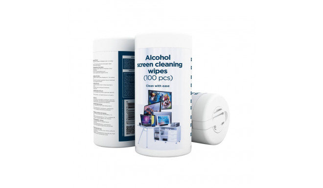 Gembird | Alcohol Screen Cleaning Wipes (100 pcs) | CK-AWW100-01 | Screen cleaning wipes