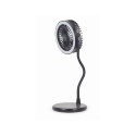 Gembird | TA-WPC10-LEDFAN-01 Desktop Fan With Lamp And Wireless Charger | N/A | Phone or tablet with