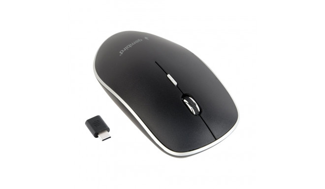 Gembird vaikne optiline hiir MUSW-4BSC-01 juhtmevaba USB-C must