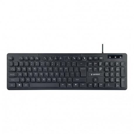Gembird | "Rainbow" Backlight Multimedia Keyboard | KB-UML-02 | Keyboard | Wired | US | N/A | Black