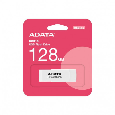 ADATA UC310 128 GB USB 3.2 Gen1 valge USB-mälupulk
