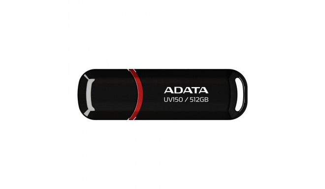 ADATA | USB mälupulk | UV150 | 512 GB | USB 3.2 Gen1 | Must