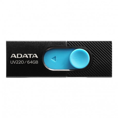 ADATA USB-mälupulk UV220 64GB USB Type-A, must/sinine