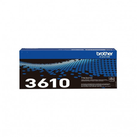 Brother TN-3610 Genuine Toner Cartridge, Black | Brother TN3610 | Toner cartridge | Black