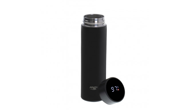 Adler | Thermal Flask | AD 4506bk | Material Stainless steel/Silicone | Black