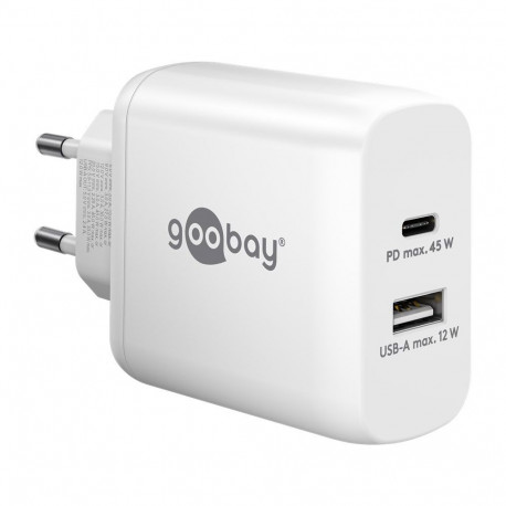 Goobay | USB-C PD Dual Fast Charger (45 W) | 65412 | N/A