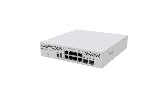 MikroTik võrgulüliti CRS310-8G+2S+IN, riiulisse paigaldatav, 8 Gigabit Etherneti (vask) porti, 2 SFP