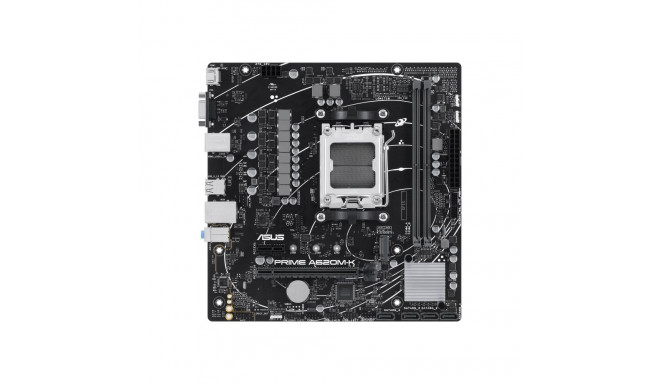 Asus | PRIME A620M-K | Processor family AMD | Processor socket AM5 | DDR5 DIMM | Memory slots 2 | Su