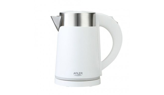 Adler | Kettle | AD 1372 | Electric | 800 W | 0.6 L | Plastic/Stainless steel | 360° rotational base