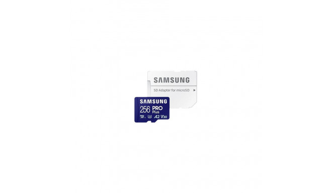 Samsung microSD-kaart Pro Plus 256 GB MicroSDXC Mälukaart Klass 10
