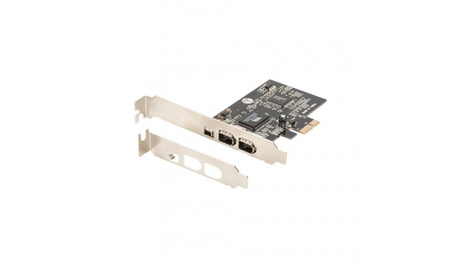 Digitus | IEEE 1394a Interface Card, PCI express, 4 Port 1x ext. 1394mini, 2x ext./1x int. 1394a Por