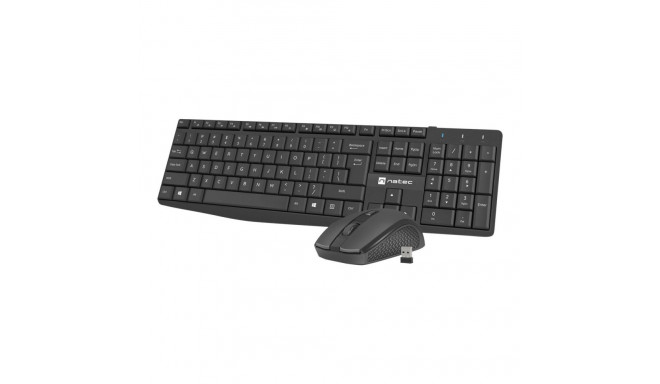 Natec | Keyboard and Mouse | Squid 2in1 Bundle | Keyboard and Mouse Set | Wireless | Wireless connec