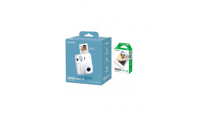 Fujifilm | Instax Mini 12 Camera + Instax Mini Glossy (10pl) | Caly White | 800