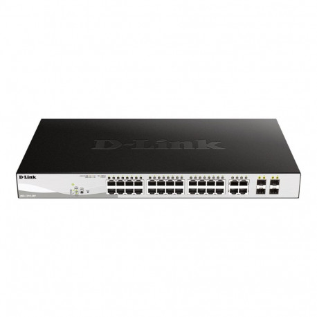 D-Link | 28-Port Gigabit Smart Managed PoE Switch | DGS-1210-28P | Managed L2+ | Desktop | Power sup