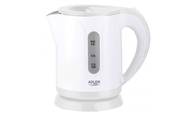 Adler | Kettle | AD 1371w | Electric | 850 W | 0.8 L | Stainless steel/Polypropylene | 360° rotation