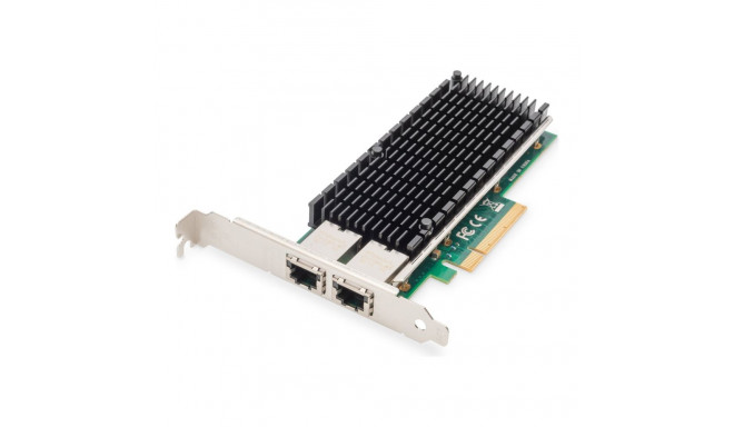 Digitus | 10Gbps Dual Port Ethernet Server adapter PCIe X8, Intel X540 BT2 | DN-10163