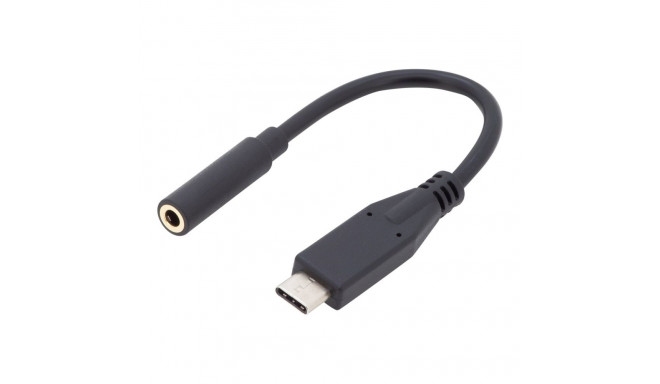 Digitus | USB Type-C heliadapteri kaabel, Type-C - 3.5mm M/N, 0.2m, Heli sisend/väljund, Versioon 3.