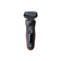 Braun | Shaver | 51-R1000s | Operating time (max) 50 min | Wet & Dry | Black/Red