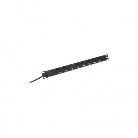 Alumiiniumist pistikupesade riba 8 turvapistikupesaga | DN-95401 | Pistikupesade arv 8
