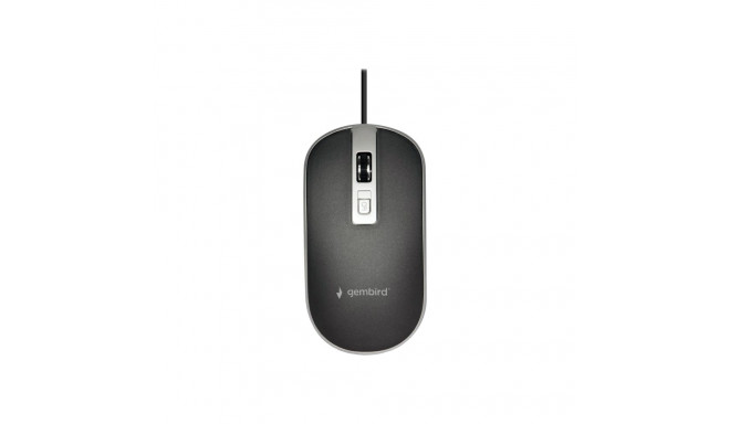 Gembird | Optical USB mouse | MUS-4B-06-BS | Optical mouse | Black/Silver