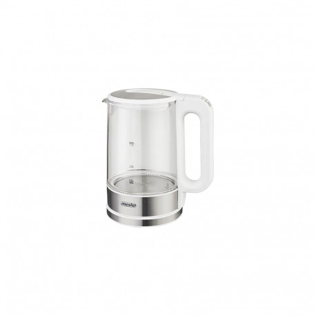 Mesko | Kettle | MS 1301w | Electric | 1850 W | 1.7 L | Glass | 360° rotational base | White
