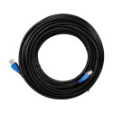 Goobay | CAT 6 Outdoor-patch cable U/UTP | 94389 | 10 m | Black | Prewired, unshielded LAN cable wit