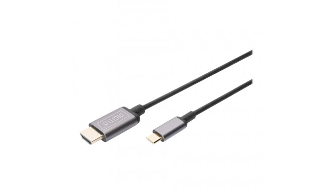 Digitus | USB Type-C to HDMI Adapter | DA-70821 | Black | USB Type-C | 1.8 m