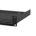 Digitus | Fixed Shelf for Racks | DN-19 TRAY-1-SW | Black | The shelves for fixed mounting can be in