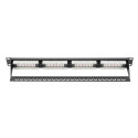 Digitus | Patch Panel | DN-91624U | Black | Category: CAT 6; Ports: 24 x RJ45; Retention strength: 7