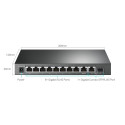 TP-LINK | 10-Port Gigabit Easy Smart Switch with 8-Port PoE+ | TL-SG1210MPE | Web managed | Desktop 