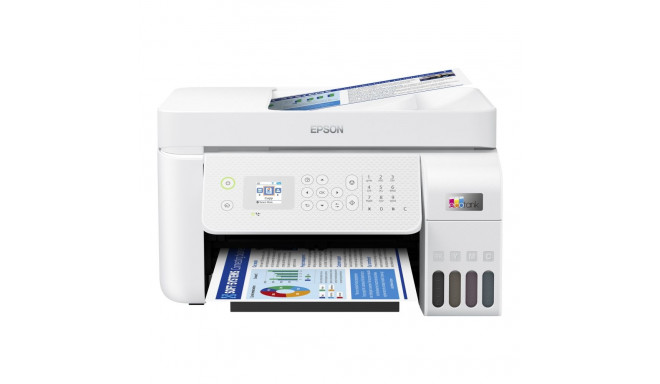 Epson multifunktsionaalne printer | EcoTank L5296 | Tindiprinter | Värviline | 4-ühes | Wi-Fi | Valg