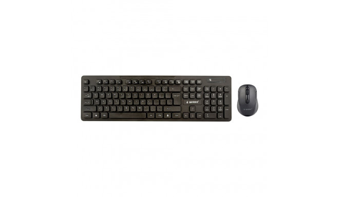 Gembird | Wireless desktop set | KBS-WCH-03 | Black | Keyboard and Mouse Set | Wireless | Mouse incl