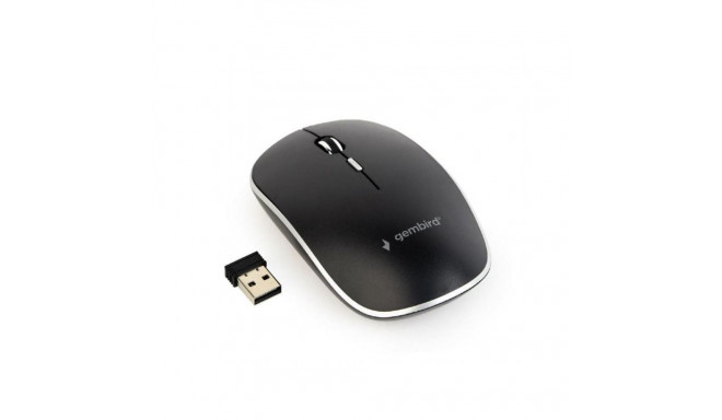 Gembird | Silent Wireless Optical Mouse | MUSW-4BS-01 | Optical mouse | USB | Black