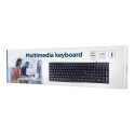 Gembird | Multimedia Keyboard | KB-UM-107 | Multimedia | Wired | US | Black | g