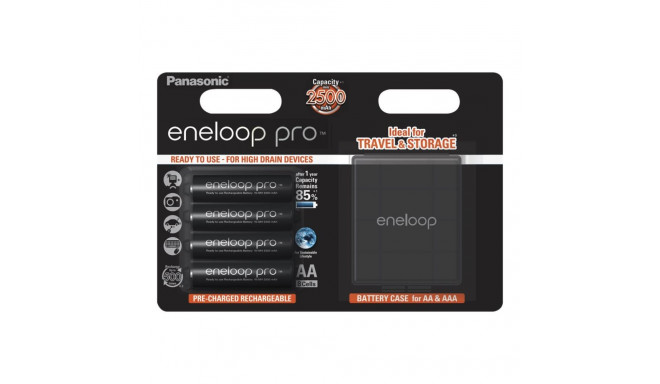 Panasonic | ENELOOP BK-3HCDEC4BE | AA | 2500 mAh | 4 pc(s)