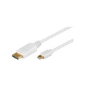 Goobay | White | Mini DisplayPort plug | DisplayPort plug | Mini DisplayPort adapter cable 1.2 | 1 m