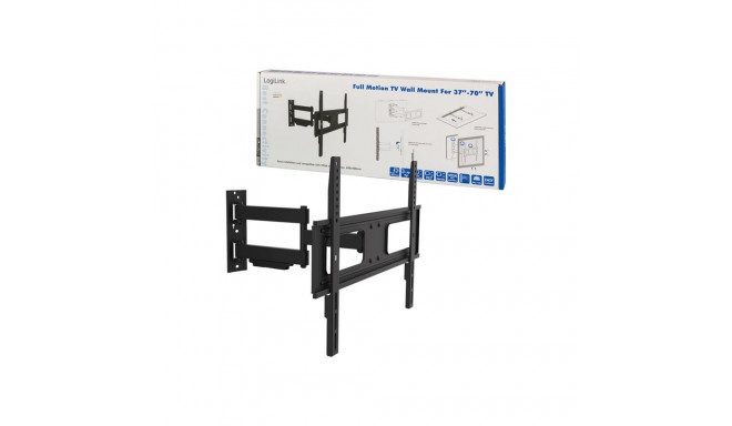 Logilink BP0019 must kallutatav ja pööratav teleri seinakinnitus 37–70", 50 kg