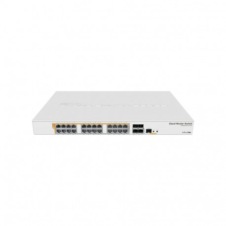 CRS328-24P-4S+RM gigabit ethernet POE/POE+ ruuter/lüliti | 12 kuud | PoE/Poe+ portide arv 24