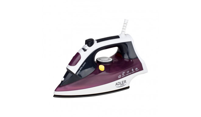 Iron | Adler | AD 5022 | With cord | 2200 W | Purple/White